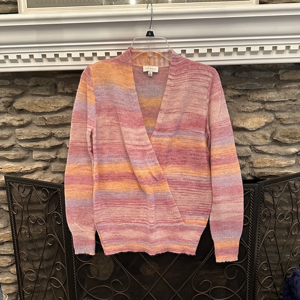 Lucky Brand Pastel Striped Cardigan